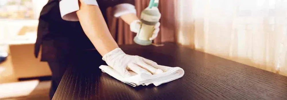Trained industrial housekeeping crew on a manufacturing site